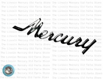 Nameplate, Mercury Luggage Door Script- NOS